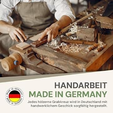 Grabkreuz groß in Weiß am Grab